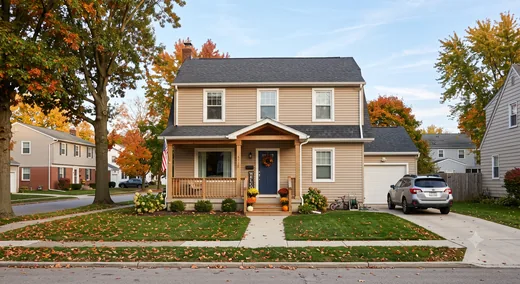 A home in autumn